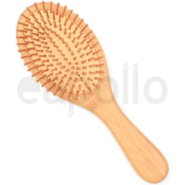 Wooden Paddle Hair Brush With Wooden Bristles (24cm)