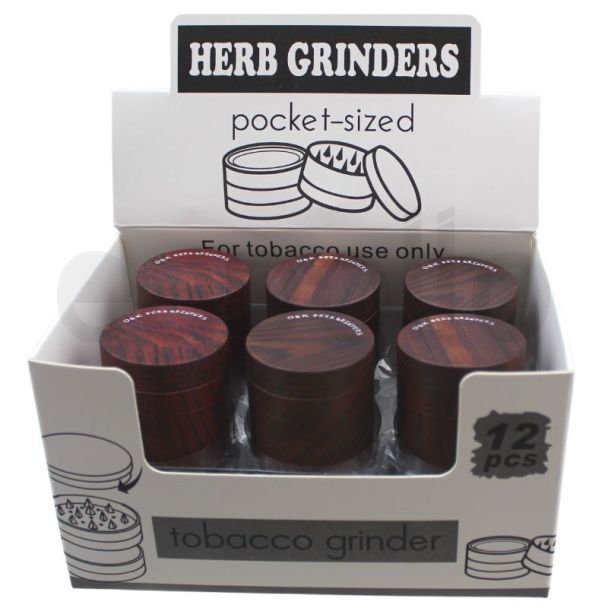 Wholesale 4-Part 'Woodern Pattern' Metal Handmuller - Assorted Designs