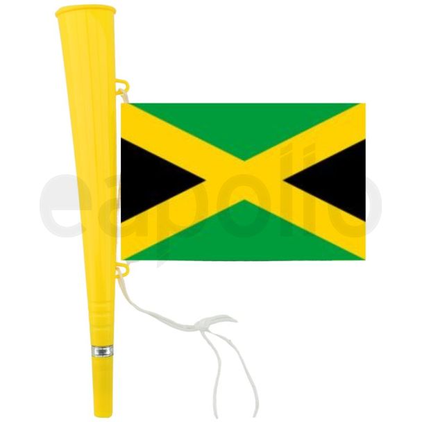 Woofer Horn With Jamaica Flag & String (36cm)