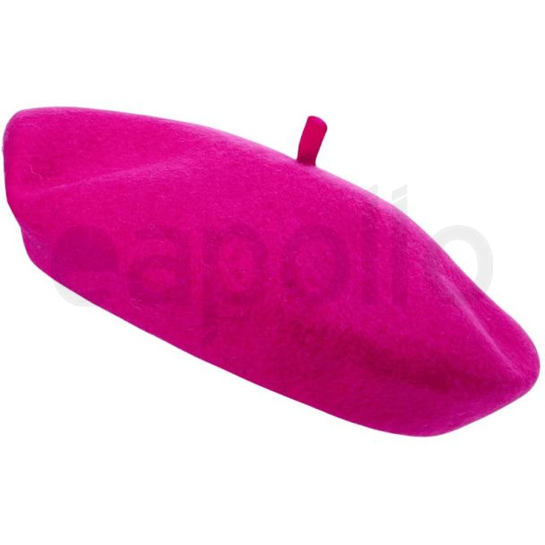 Wool Beret Hat - Pink