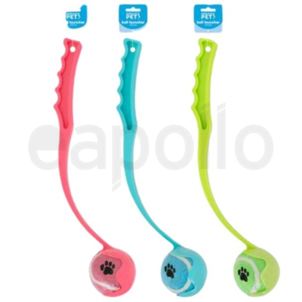 World of pets Tennis Ball Chucker Dog Toy - Assorted Colours