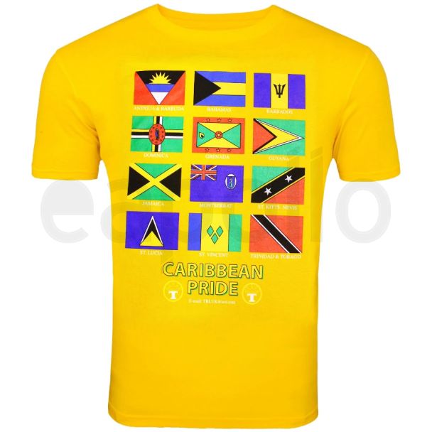 Yellow Carribean Pride T-Shirt - X-Large