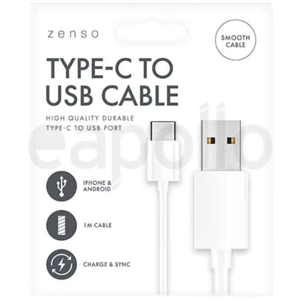 Zenso Type-C to USB Cable 1m - White