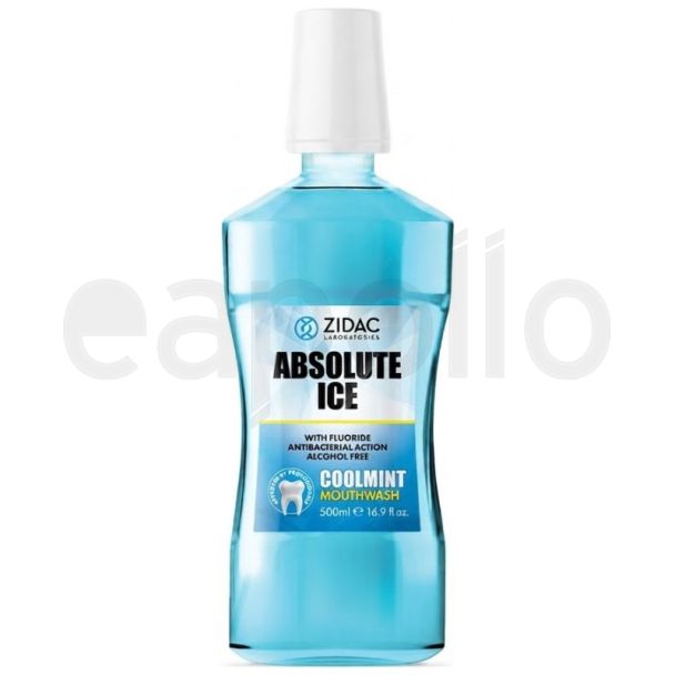 Zidac Absolute Ice Cool Mint Mouthwash - 500ml