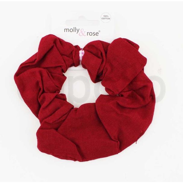 100% Cotton Hair Scrunchie - Assorted - 10cm
