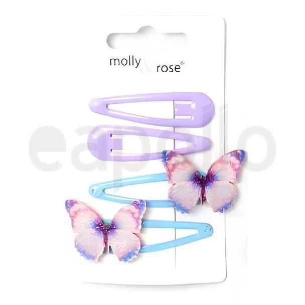 4pcs Butterfly & Plain Epoxy Sleepies - Assorted - 5cm