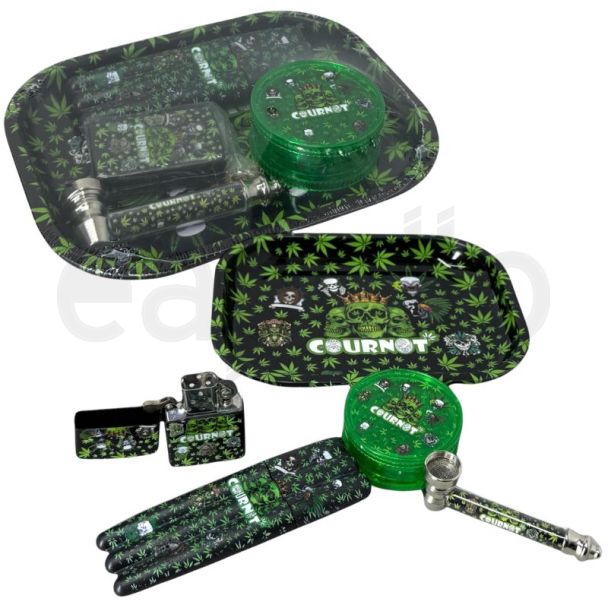 Cournot Mini Travel Kit Smoking Gift Set With Lighter 