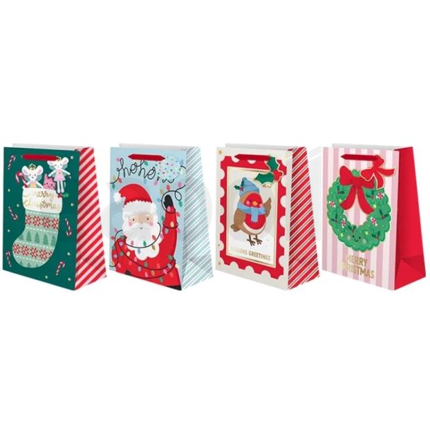 Extra Large Christmas Gift Bag - Assorted - 45.5x33x10cm