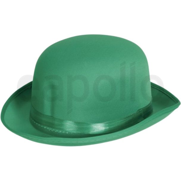 Green Clown Bowler Hat