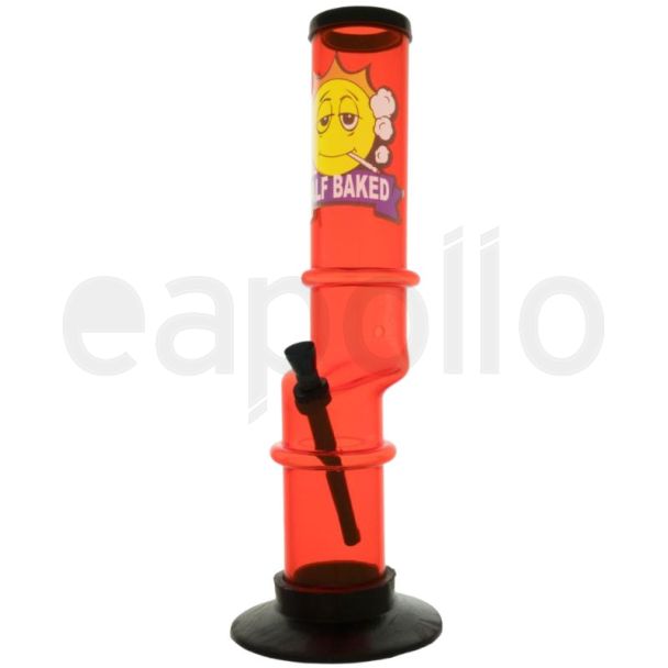 Half Baked "Downfall" Acrylic Waterpipe - Assorted - 12 Inch