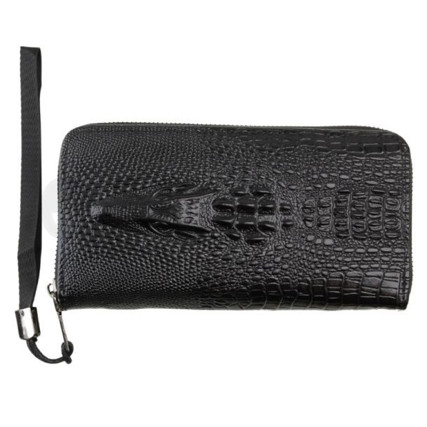 Ladies Zippable Purse - Black 