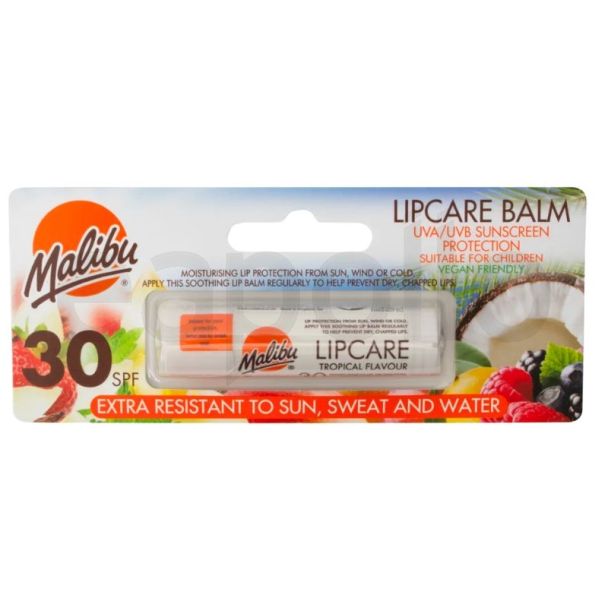 Malibu SPF 30 Lip Care Balm - Tropical Flavour (5g)