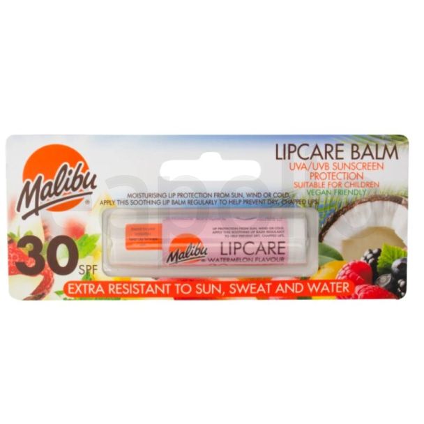 Malibu SPF 30 Lip Care Balm - Watermelon Flavour (5g)