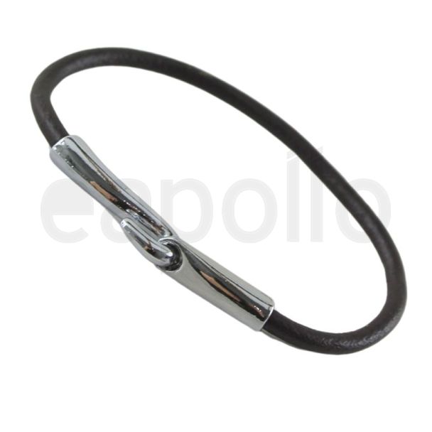 Men's One-Strand Leather Bracelet