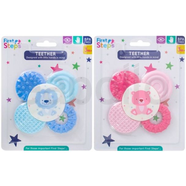 Babies Multi Texture Teether- Assorted Design & Colour 