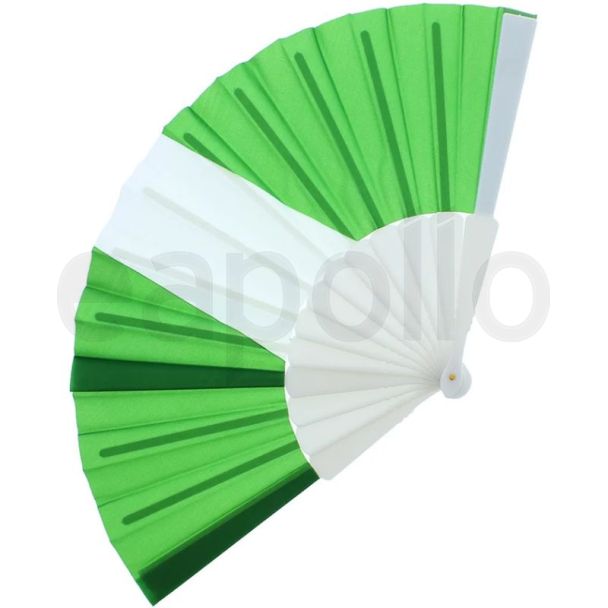 Nigerian Flag Folding Hand Fan - 23cm
