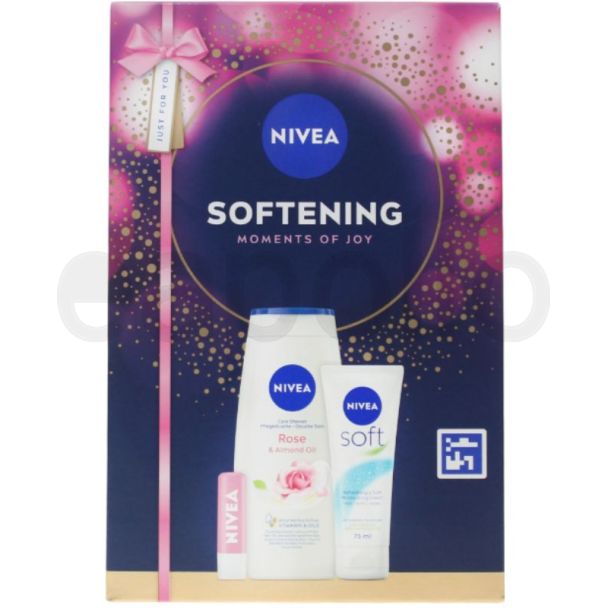 Nivea Moments Of Joy 3pcs Gift Set - Softening  