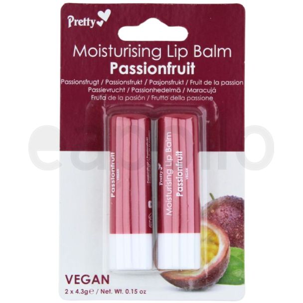Pretty Moisturising Lip Balm - Passionfruit (2x4.3g)