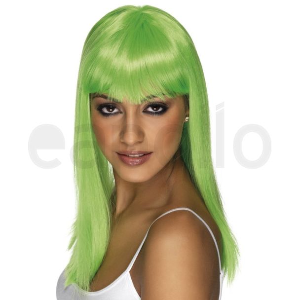 Glamourama Party Wig - Neon Green