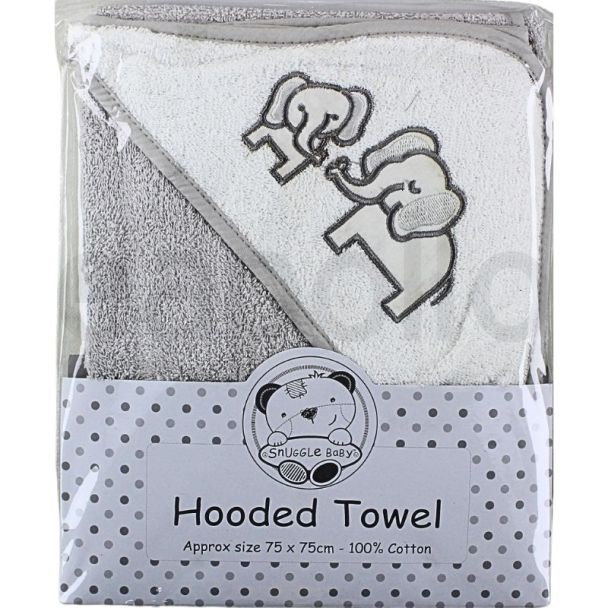 Snuggle Baby Hooded Towel - 'Elephant' Design