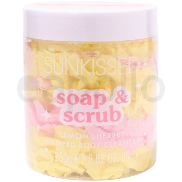 Sunkissed Soap and Scrub Whipped Body Cleanser- Lemon Sherbet (250g)