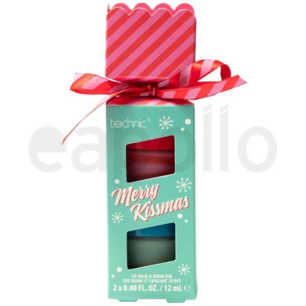 Technic Merry Kissmas 2pcs Lip Care Gift Set ( Lip Balm & Scrub)