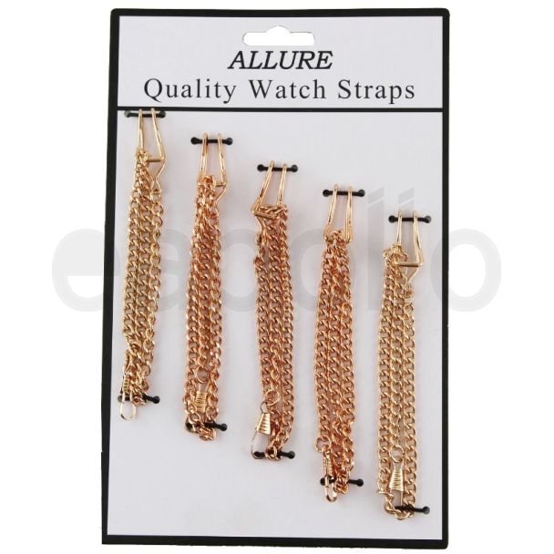 Rose Gold Pocket Watch Chain - Metal Strap - 5mm