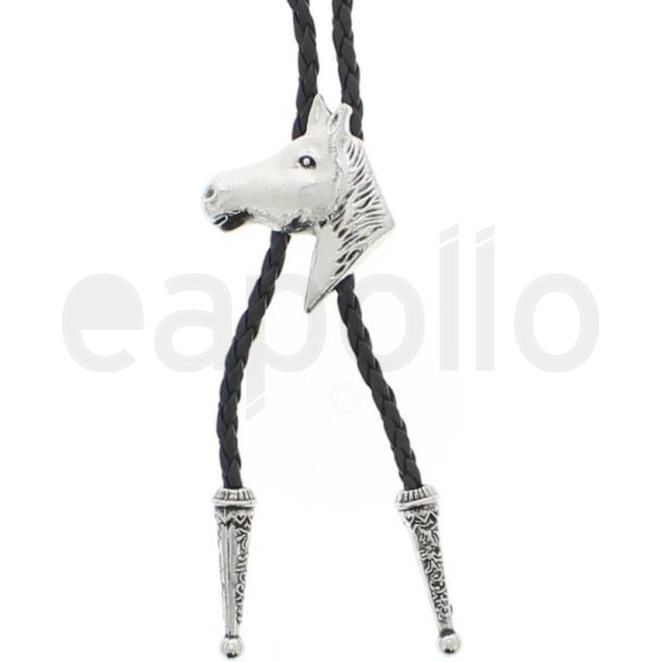 Vintage Western Horse Bolo Tie
