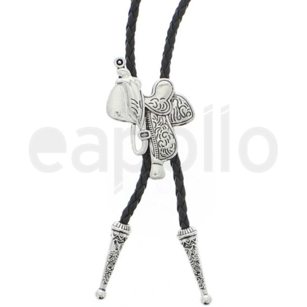 Vintage Western Saddle Bolo Tie