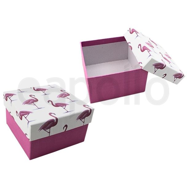 Wholesale Gift Boxes Flamingo Design - Assorted (9x6x2.5cm)