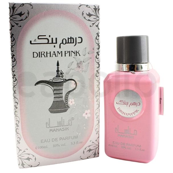 Manasik Ladies EDP Perfume 100ml- Dirham Pink (Exp-10/30)
