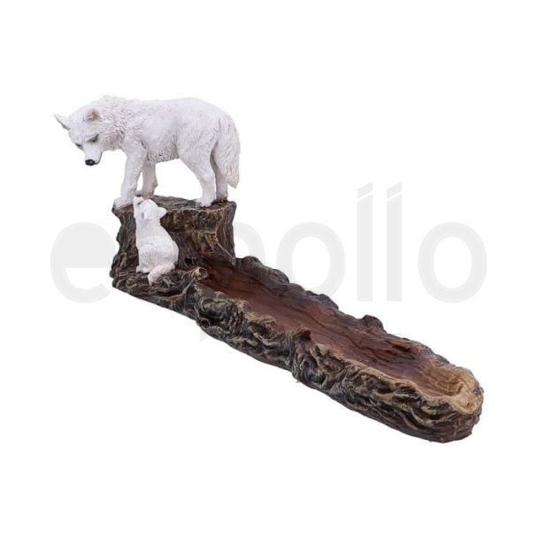 Wild Guide Wolf Incense Burner - 28.5cm