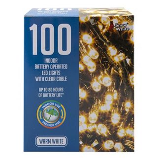 Wholesale 100 LED Lights Battery Operated Warm White Lights  