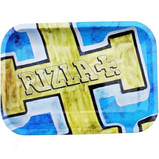 Rizla Gold/Blue Logo Metal Tray - Small (27 x 17 cm)