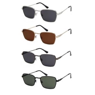 Men's Metallic Rectangular Sunglasses - Assorted