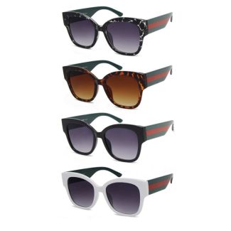 Ladies Designer Over-size Wayfarer Sunglasses - Assorted