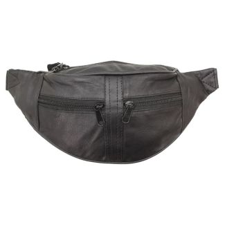 Wholesale Biggs & Bane Genuine Leather Black Bum Bag