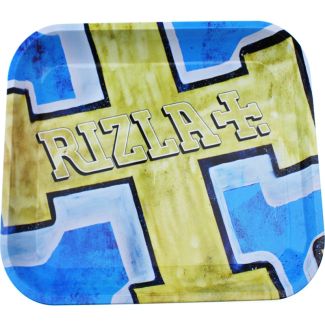 Rizla Gold/Blue Logo Metal Tray - Large (34 x 27 cm)