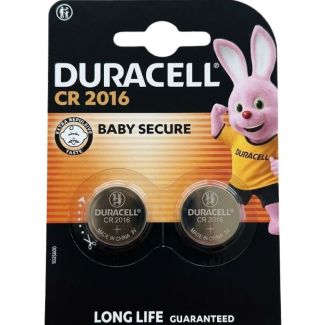2pcs Duracell CR2016 Lithium Batteries -3V (Exp-03/2036)
