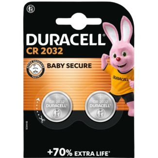 2pcs Duracell  CR2032 Lithium Batteries -3V