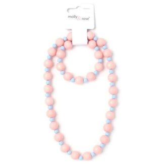 2pcs Girls' Beaded Necklace & Bracelet Set - Assorted 