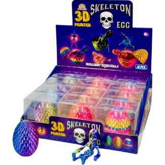 3D Printed Skeleton Egg With 3D Skeleton - Assorted 