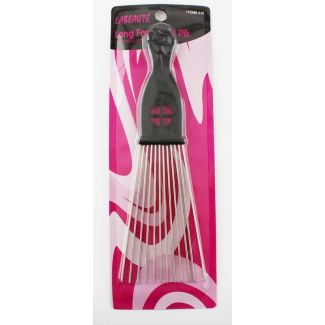 Labeaute Long Fan Metal Afro Pik Comb- 22cm