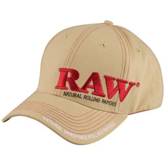 RAW Natural Baseball Cap with Embroidered Logo