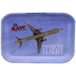 RAW Prepare For Flight Metal Rolling Tray - 27 x 18cm