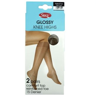 Wholesale Silky's 15 Denier Glossy Knee Highs - Natural Tan (One Size)