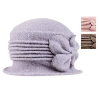 Wholesale Ladies Crushable Wool Hat with Bow Detail