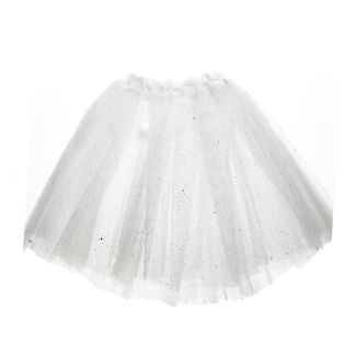 Wholesale Adults White Glitter Tutu Skirt