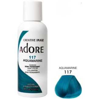 Adore Semi-Permanent Hair Dye 118ml - 117 Aquamarine 