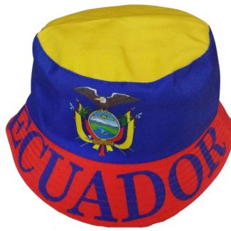 Adult Bucket Hat with Ecuador Colour Design